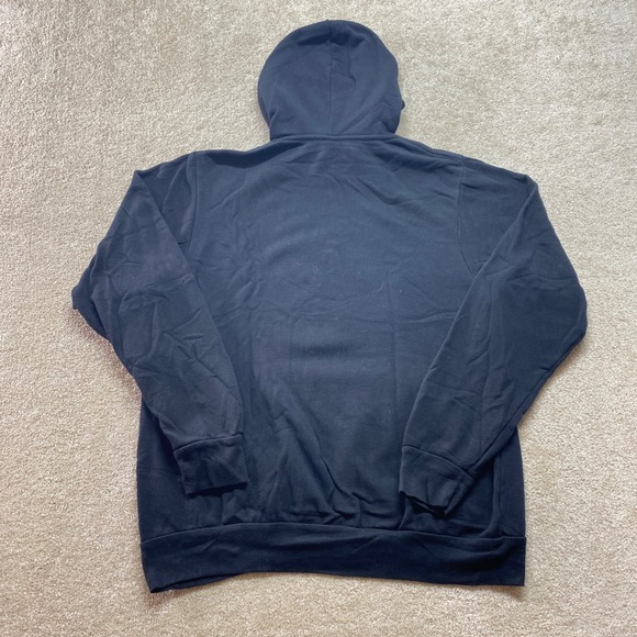 Bella Canvas Sweater Mens Large Michigan Marlins‎ Hoodie Black Fleece Collection - Picture 8 of 9